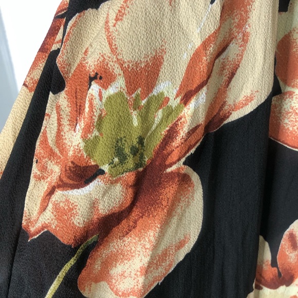 Never Worn Black Floral Halter Maxi Dress Pink - Picture 9 of 14